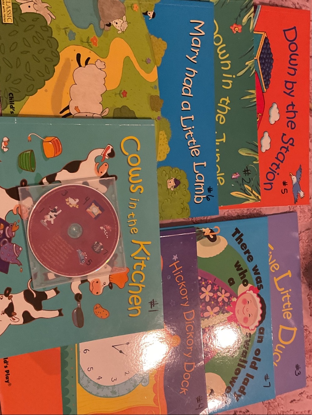 Children's Nursery Rhyme Board Book Set - Blue/Teal Covers